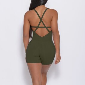 Women's Jumpsuit Factory - Hollow Out Yoga Bodysuit