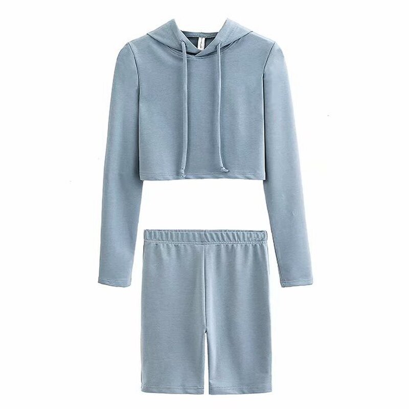 Women's Hoodie Set Factory - 2 Piece Crop Hoodie Set
