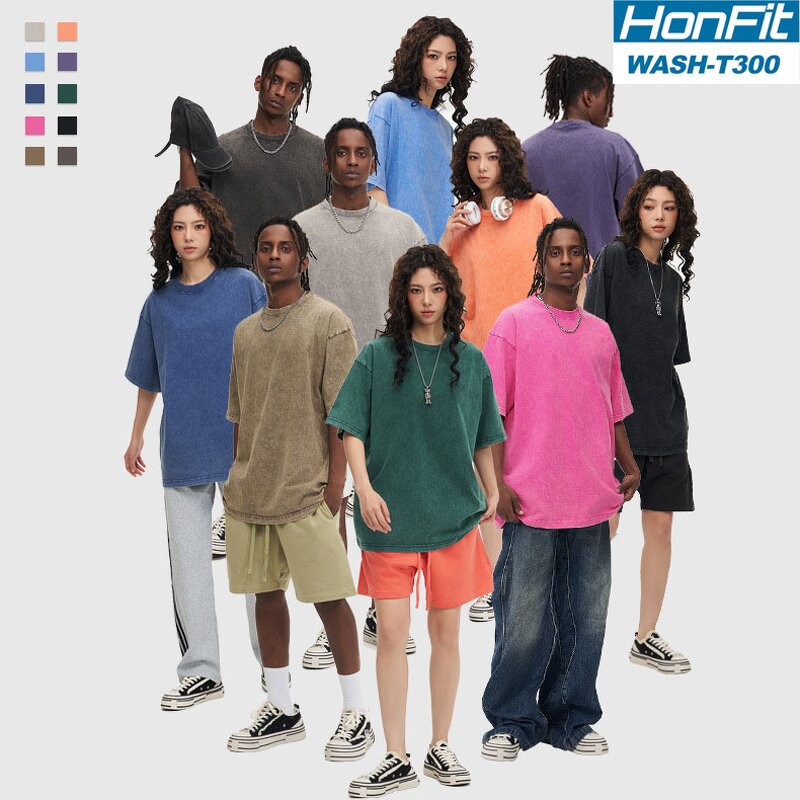 Custom T-shirt Factory - Washed Unisex Streetwear