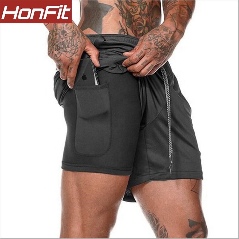 Men's Active Shorts Factory - 2 in 1 Training Shorts