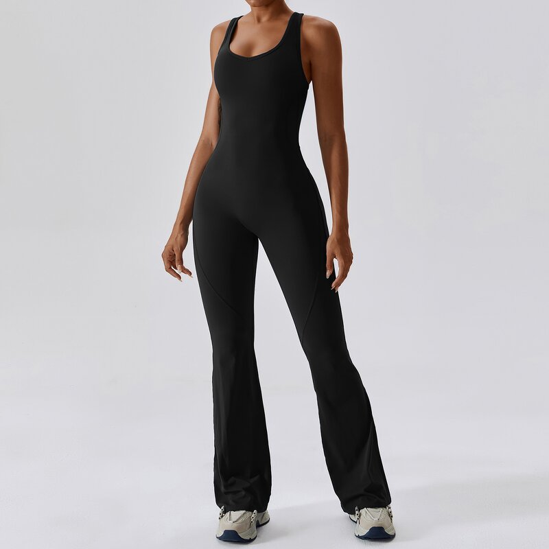 Women's Romper Factory - Flare Yoga Bodysuit