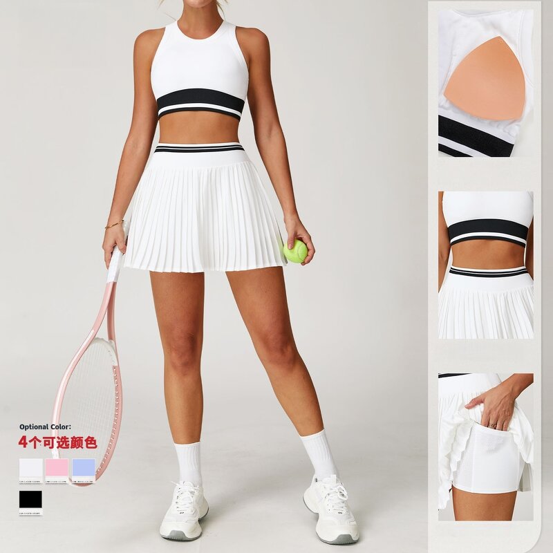 Custom Tennis Skirt Set Factory - 2 Piece Outfit