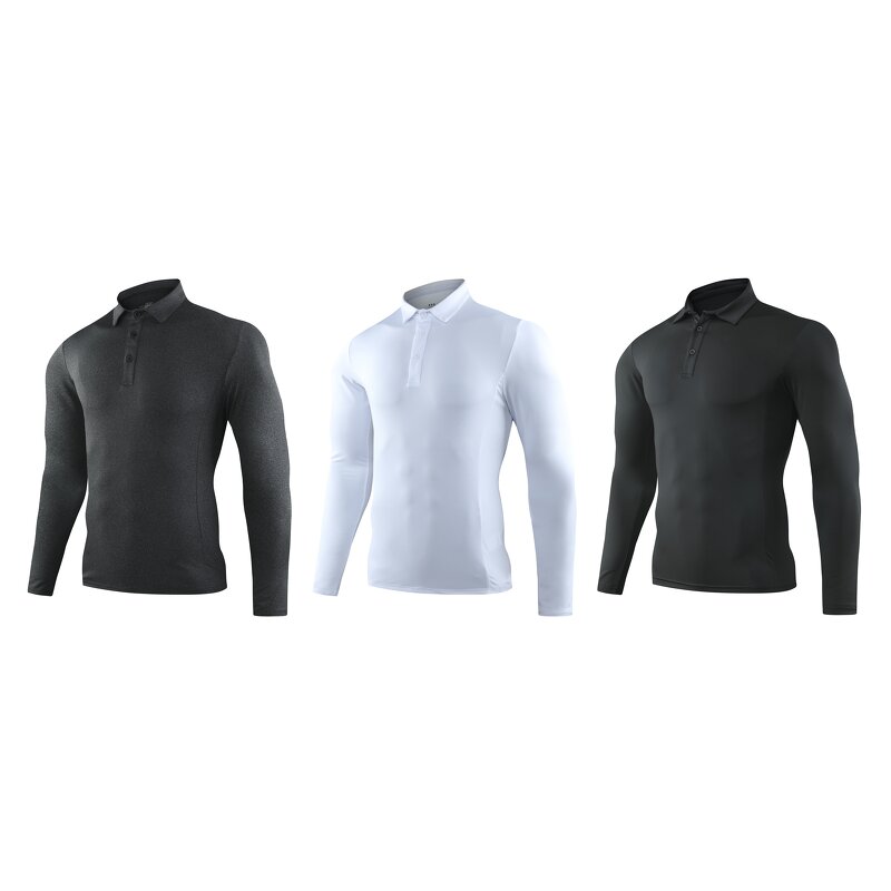 Men's Polo Shirt Factory - Long Sleeve Striped Shirt