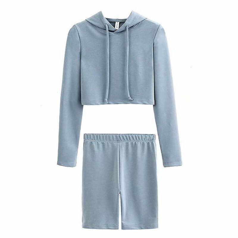Women's Hoodie Set Factory - 2 Piece Crop Top Set