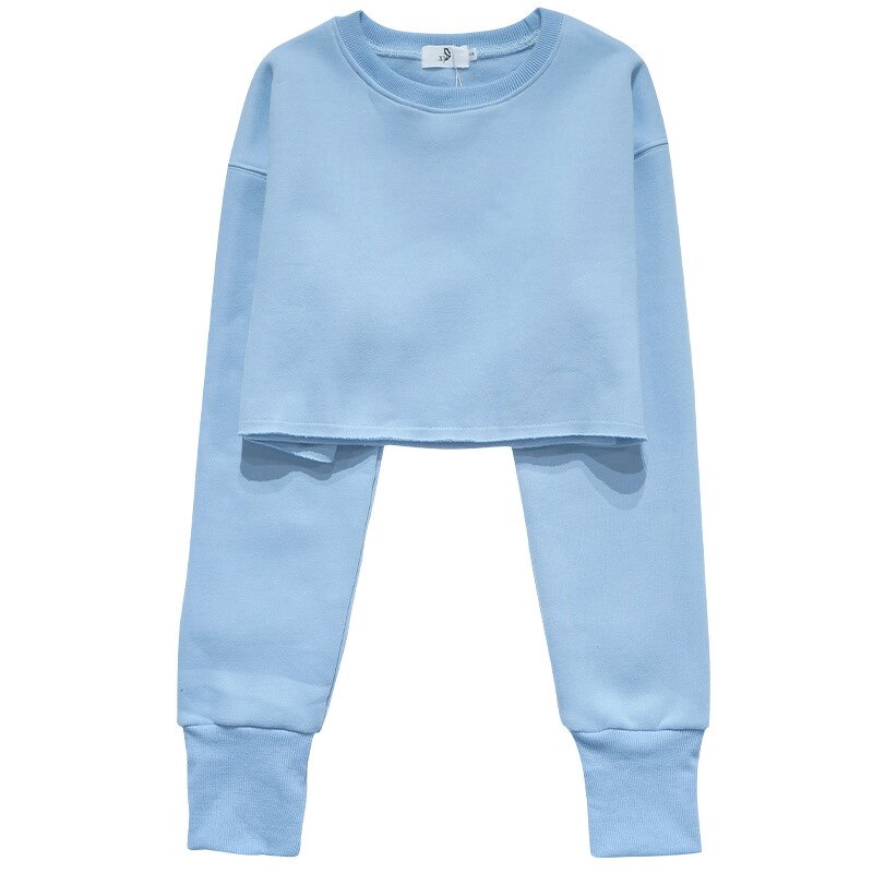 Women's Sweatshirt Set Factory - Custom Crop Top Hoodie