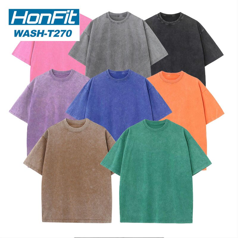 Men's T-shirt Factory - Cotton Acid Wash Tee