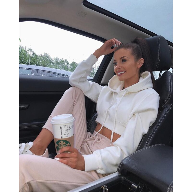 Women's Hoodie Factory - Long Sleeve Crop Top