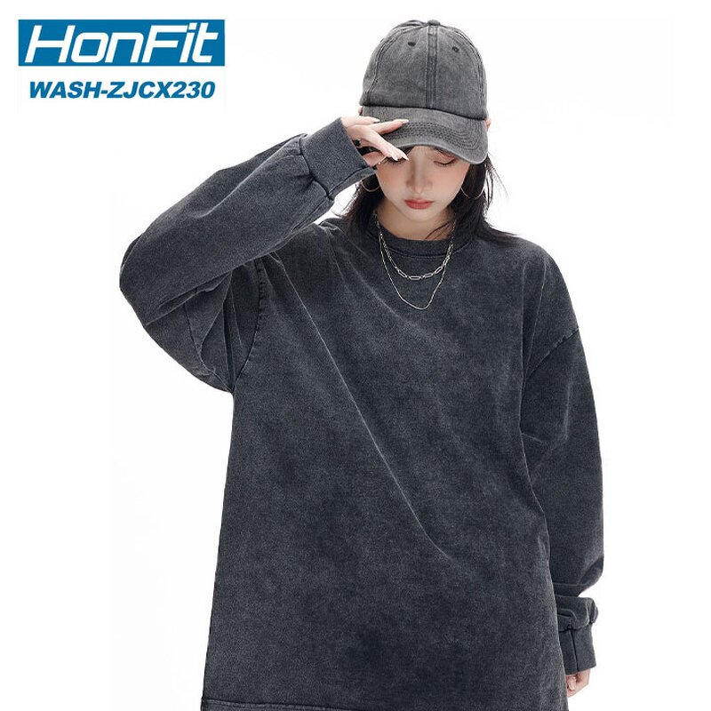 Women's T-shirt Factory - Long Sleeve Washed Tee