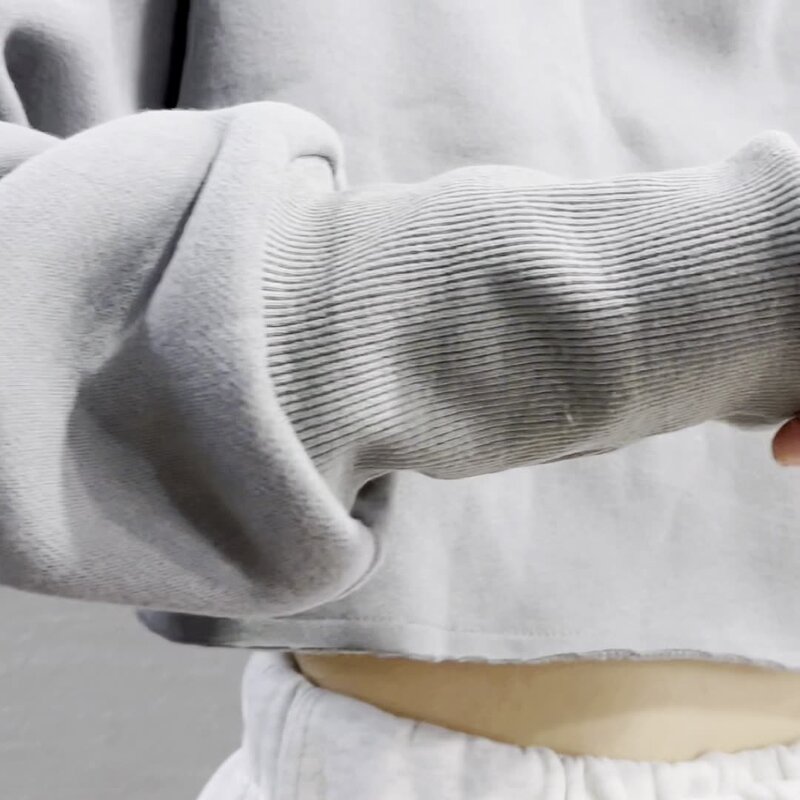 Women's Sweatshirt Set Factory - Custom Crop Top Hoodie