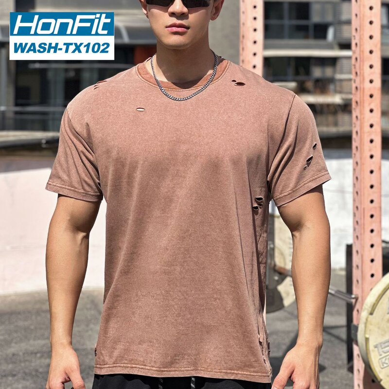 Custom T-shirt Factory - Ripped Washed Streetwear