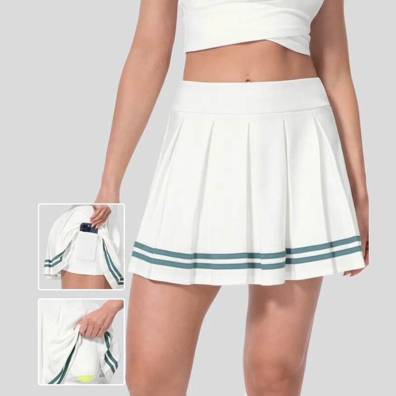 Women's Tennis Skirt Factory - White Cotton Skirt