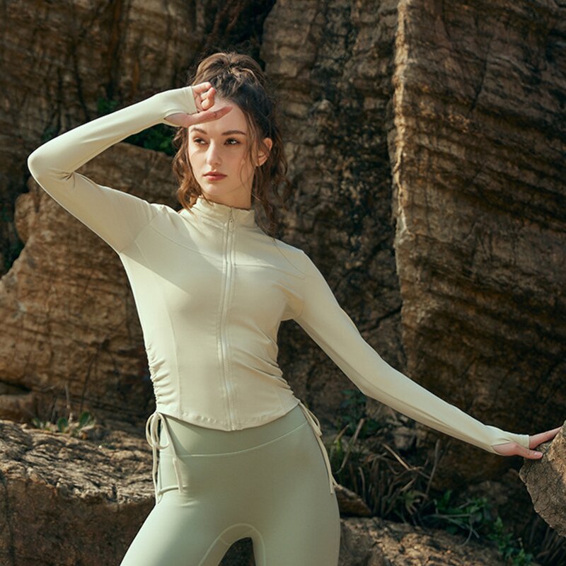 Women's Yoga Jacket Factory - Slim Fit Zip up