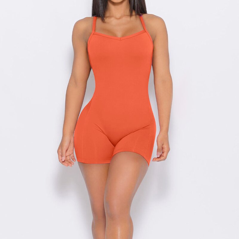 Women's Jumpsuit Factory - Hollow Out Yoga Bodysuit