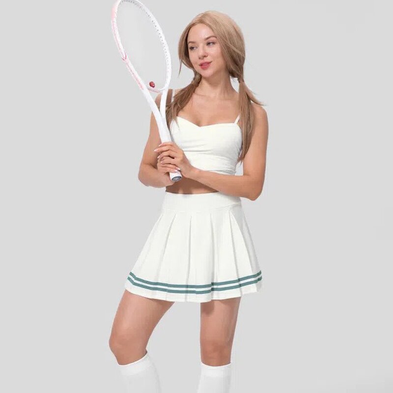 Women's Tennis Skirt Factory - White Cotton Skirt