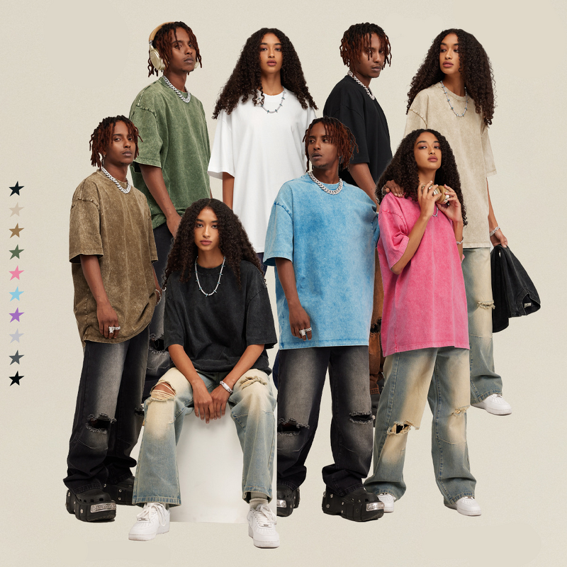 Custom T-shirt Factory - Oversized Washed Streetwear