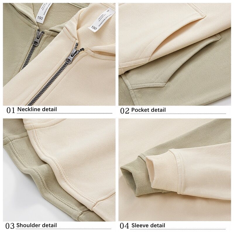 Custom Kids Hoodie Factory - Zip up Sweatshirt