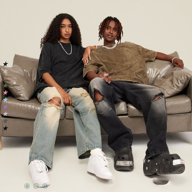 Custom T-shirt Factory - Oversized Washed Streetwear