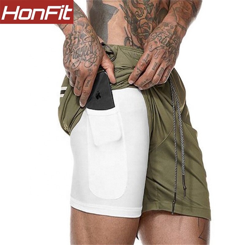 Men's Active Shorts Factory - 2 in 1 Training Shorts