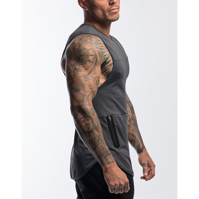 Men's Tank Top Factory - Polyester Muscle Stringer