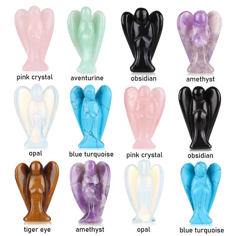 Healing Stones Figurines Factory - Natural Guardian Crystal Statue Reiki Chakra