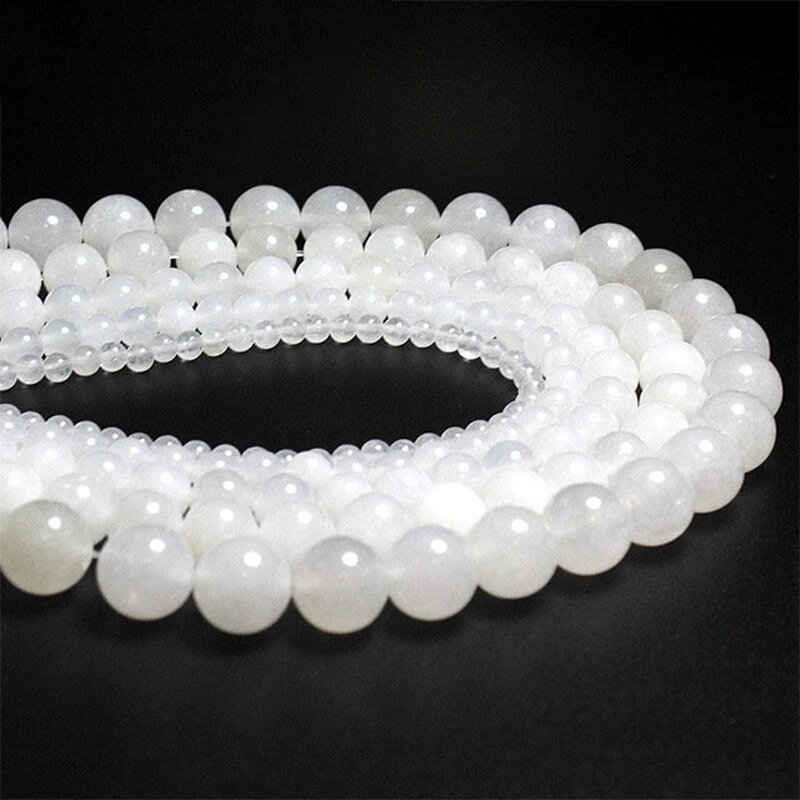 Moonstone Beads Supplier - Natural Round Loose Stone DIY Jewelry Wholesale