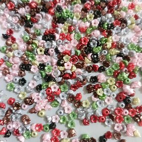 Crystal Beads Factory - Mixed Color Size Shape Seed Beads Kids DIY