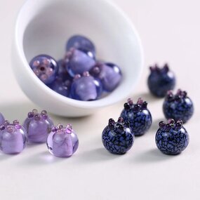 Glass Beads Factory - Blueberry Simulation Fruit Raspberry Jewelry DIY