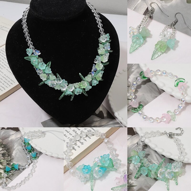 Glass Beads Supplier - Gradient Lily of the Valley DIY Jewelry Making