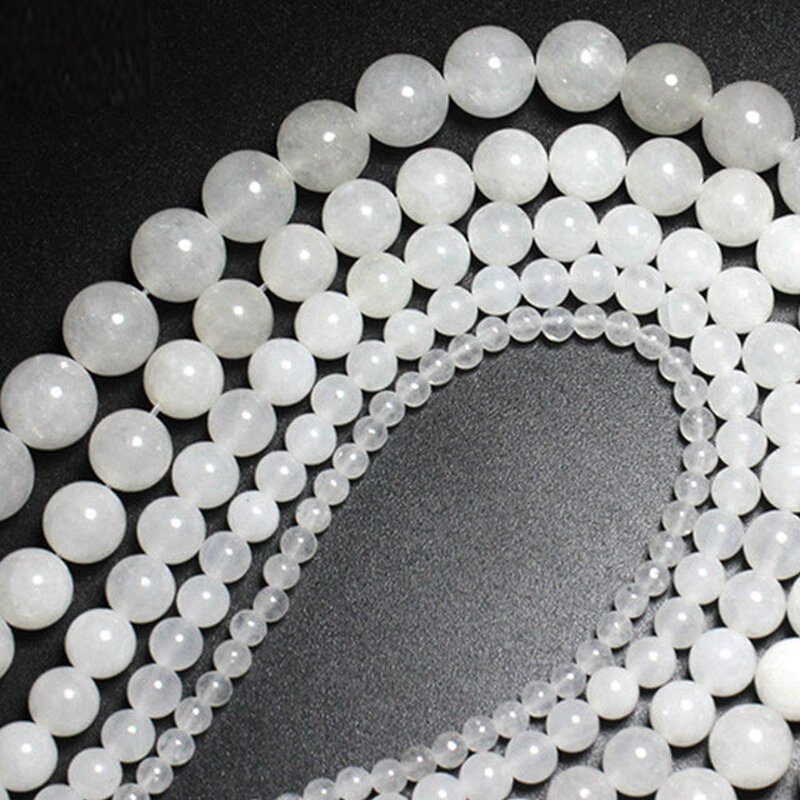 Moonstone Beads Supplier - Natural Round Loose Stone DIY Jewelry Wholesale