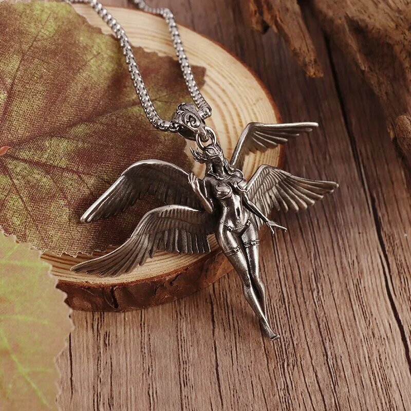 Angel Pendant Necklace Factory - Fashionable Four-Winged Sexy Goddess Mechanical