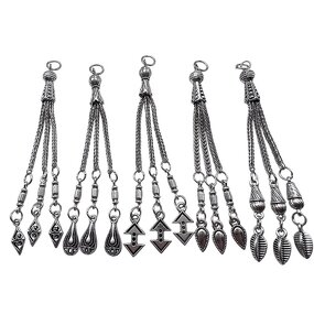 Alloy Pendant Supplier - 33 Beads Tassel DIY Beaded Bracelet Connector Findings