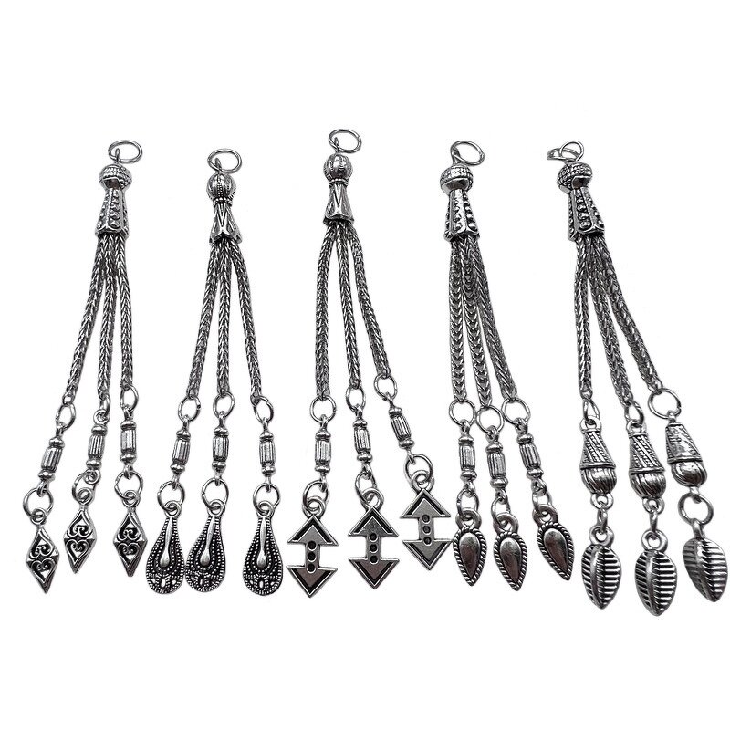 Alloy Pendant Supplier - 33 Beads Tassel DIY Beaded Bracelet Connector Findings