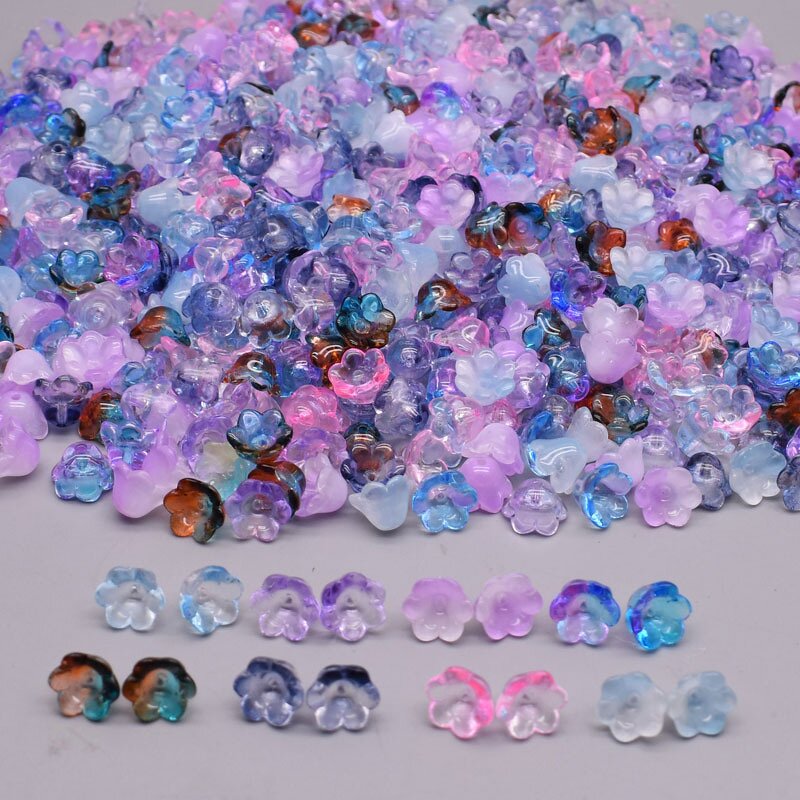 Glass Beads Supplier - Gradient Lily of the Valley DIY Jewelry Making