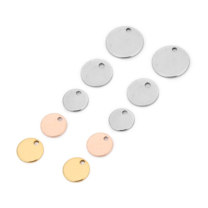 Stainless Steel Pendant Supplier - Classic Round Titanium Plate Non-Fading