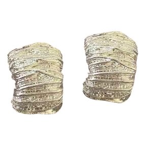 Geometric Earrings Supplier - Punk Vintage Korean Fashion Metal Gold Color Chunky