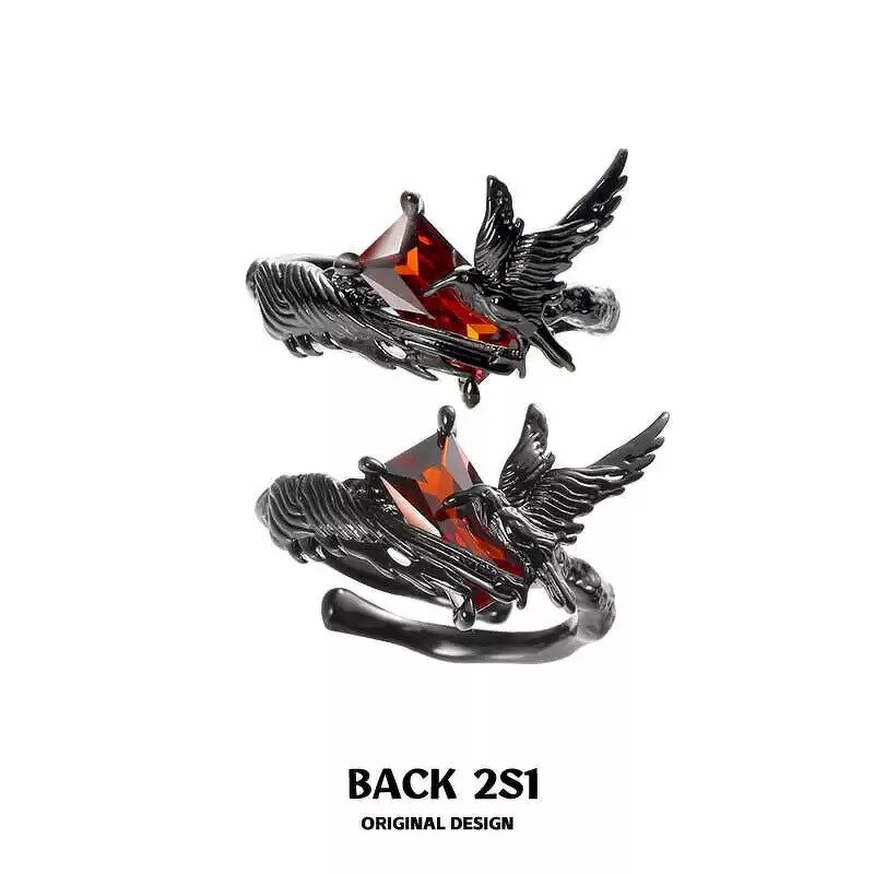 Cosplay Ring Supplier - Cute Game Love And Deepspace Sylus Crow Unisex Alloy