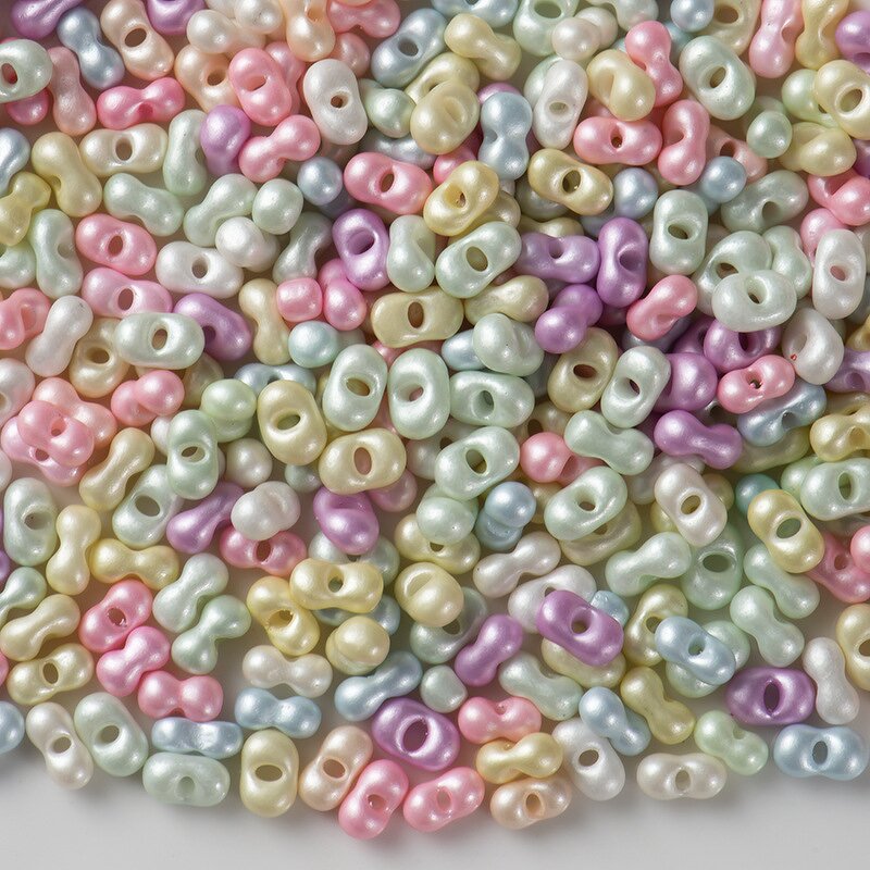 Glass Beads Supplier - Mixed Color 3x6mm Peanut Beads DIY Custom Fashion