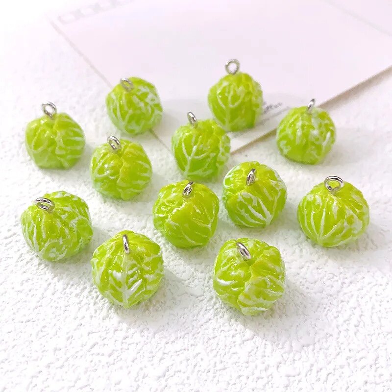 Resin Pendants Supplier - 3D Simulation Cabbage Cute Food Vegetable DIY