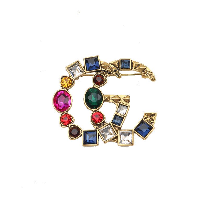 G Style Brooch Supplier - Hot Selling Fashion Elegant Colorful Crystals Luxurious