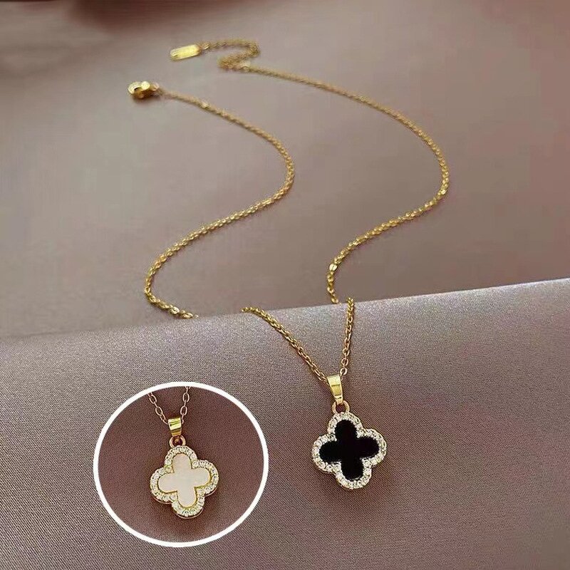Four-leaf Clover Chain Supplier - Sweater Small Fragrance Style Collarbone