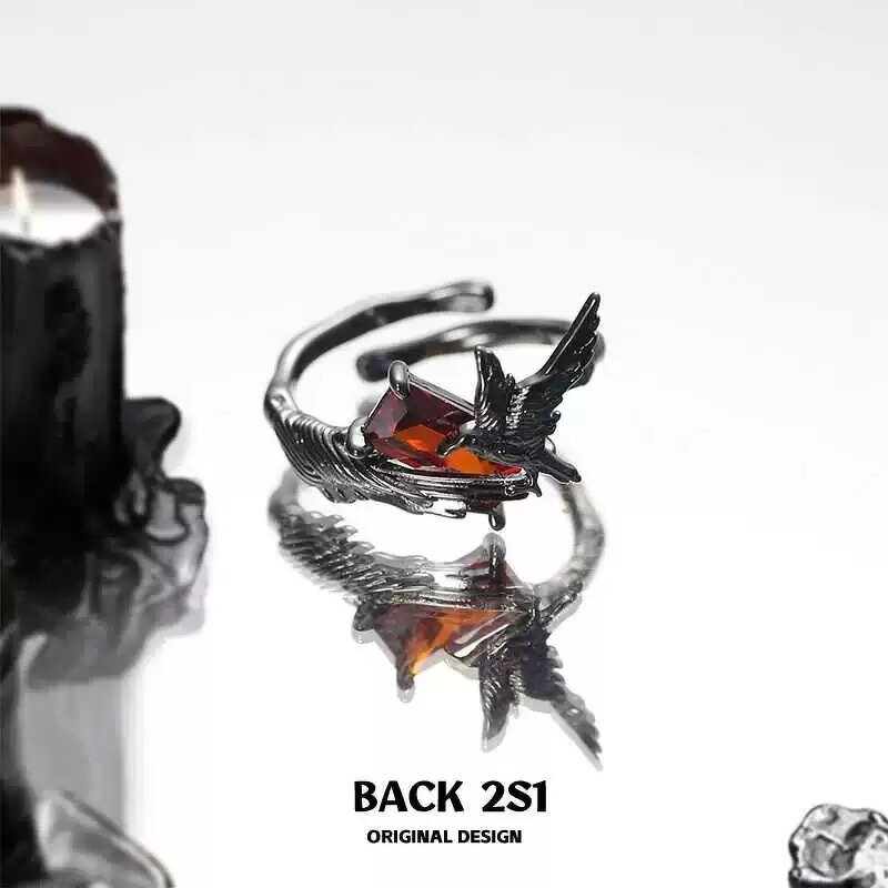 Cosplay Ring Supplier - Cute Game Love And Deepspace Sylus Crow Unisex Alloy