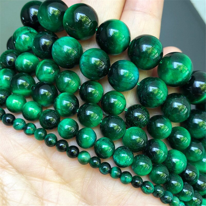 Gemstone Beads Factory - Tiger Eye Round Loose Kit for Jewelry Making