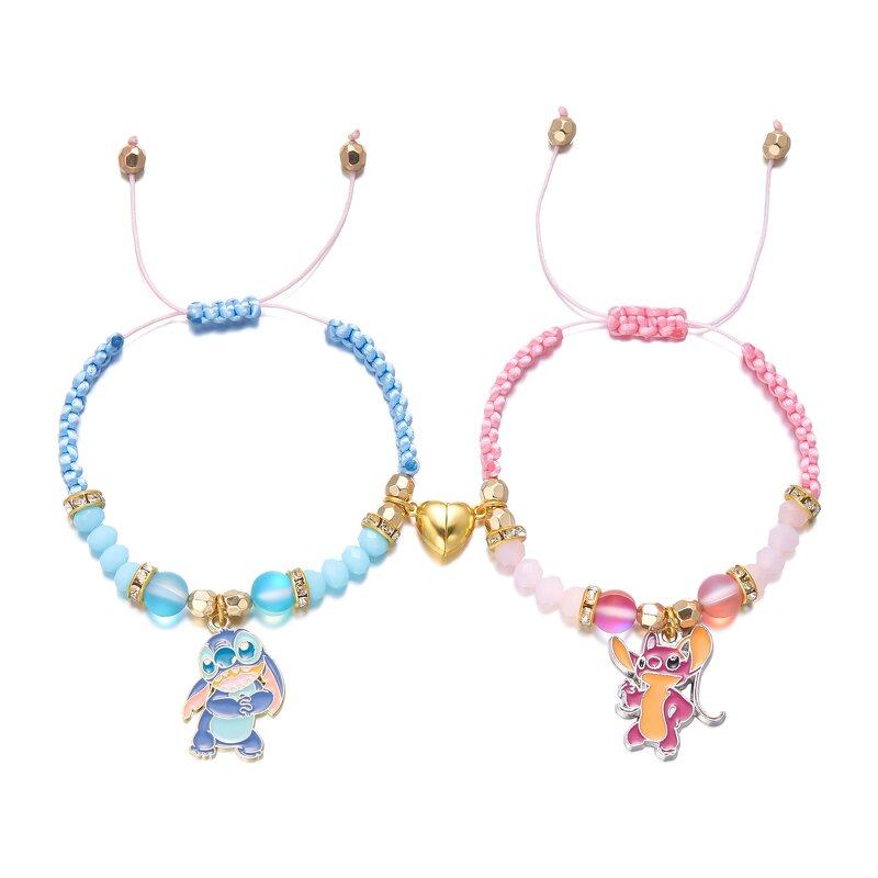 Angel Magnetic Bracelet Factory - Pair Stitch Attraction Woven Cartoon Lovers