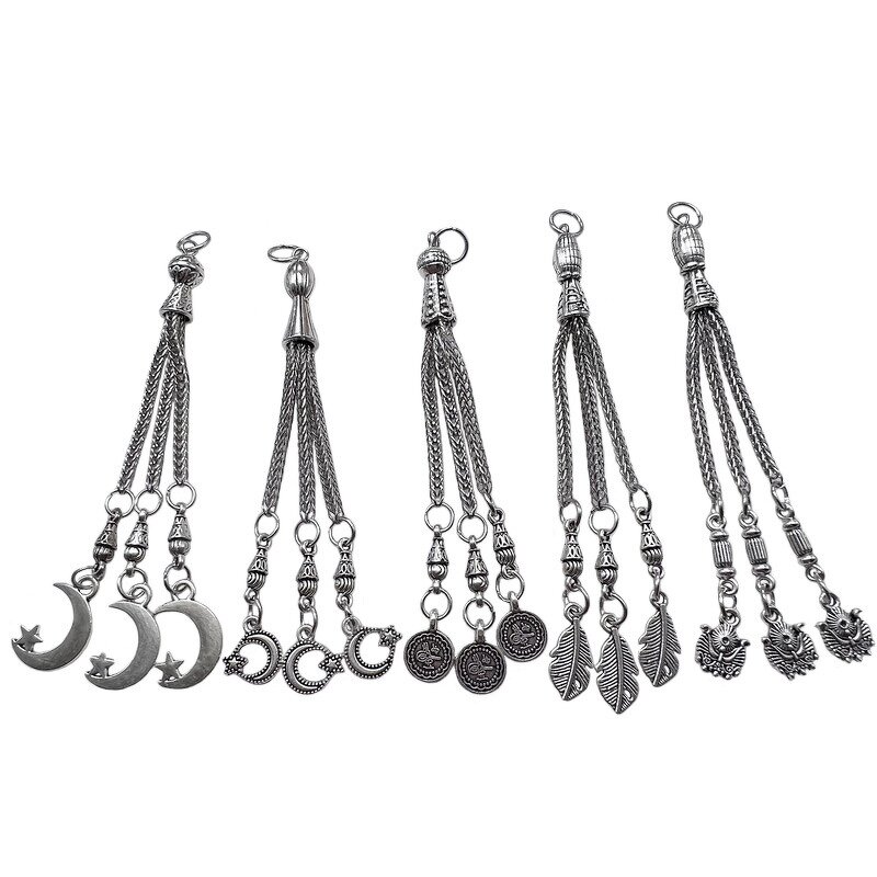 Alloy Pendant Supplier - 33 Beads Tassel DIY Beaded Bracelet Connector Findings