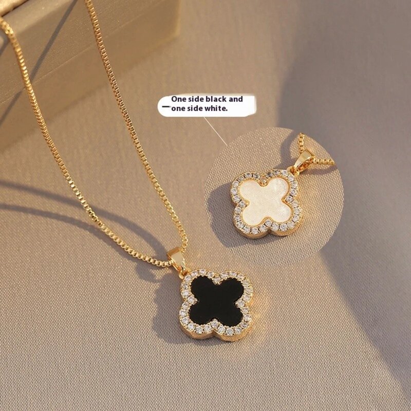 Four-leaf Clover Chain Supplier - Sweater Small Fragrance Style Collarbone