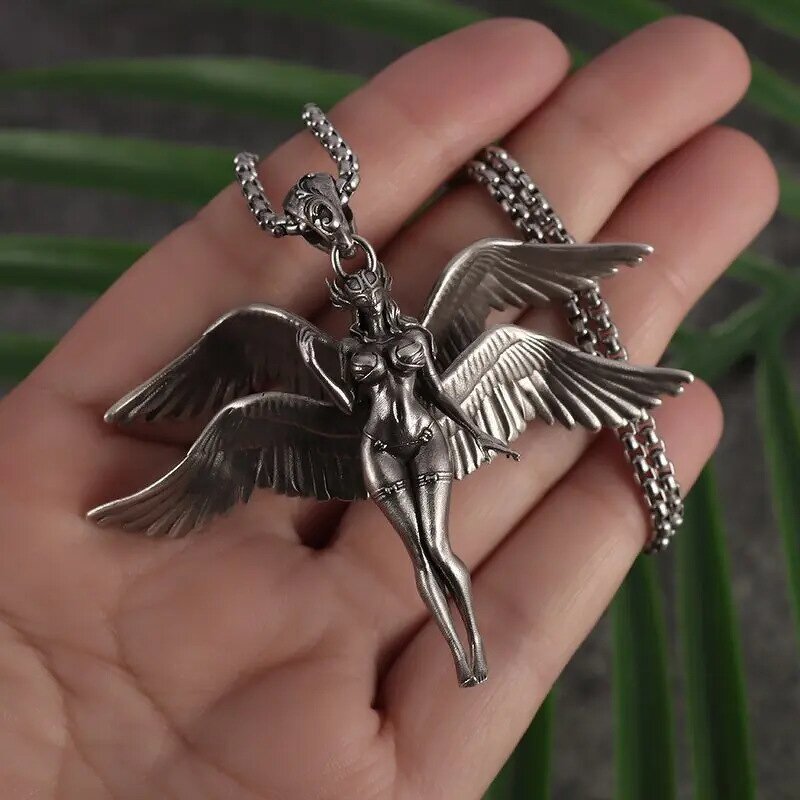 Angel Pendant Necklace Factory - Fashionable Four-Winged Sexy Goddess Mechanical
