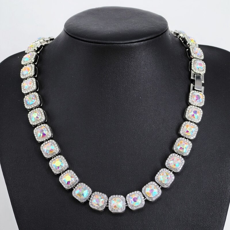 Iced Out Bracelet Supplier - Brilliant Multi Colors Tennis Chain Hip Hop