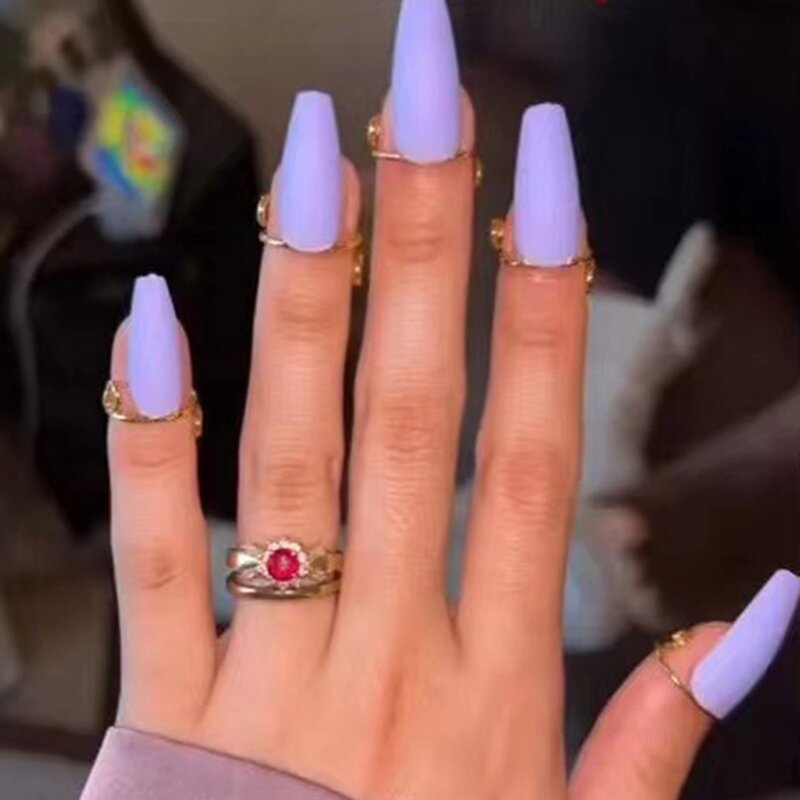 Nail Rings Factory - 10 Pieces Sets Thin Fingertip Protective Cover Trendy