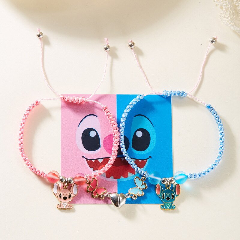 Angel Magnetic Bracelet Factory - Pair Stitch Attraction Woven Cartoon Lovers