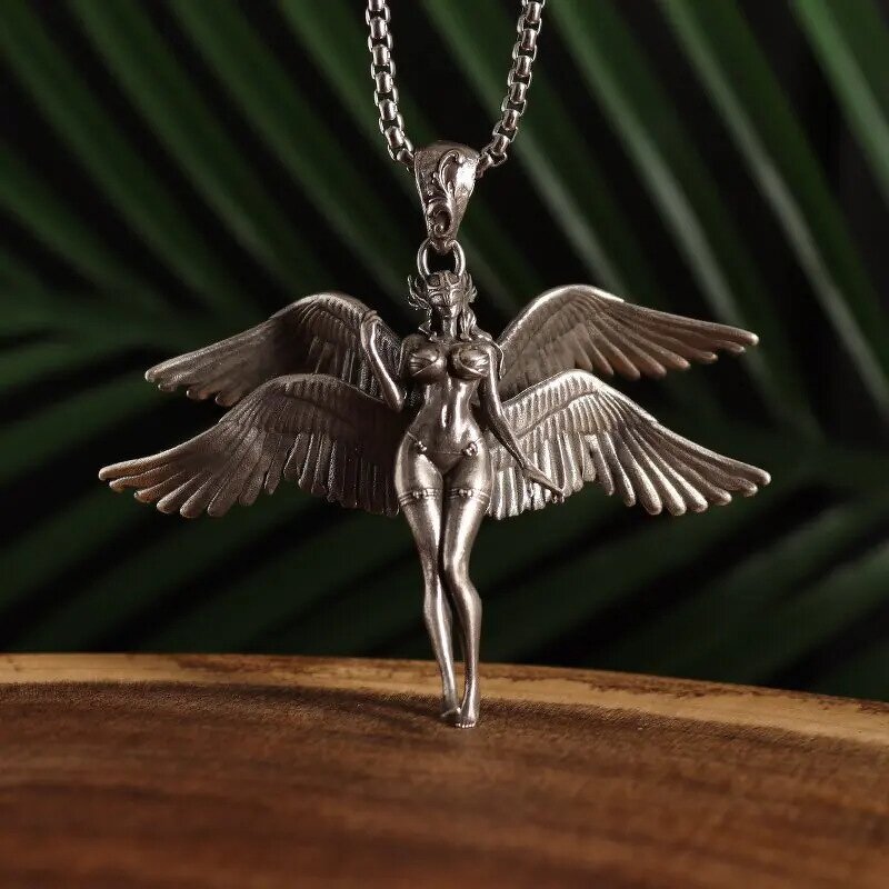 Angel Pendant Necklace Factory - Fashionable Four-Winged Sexy Goddess Mechanical